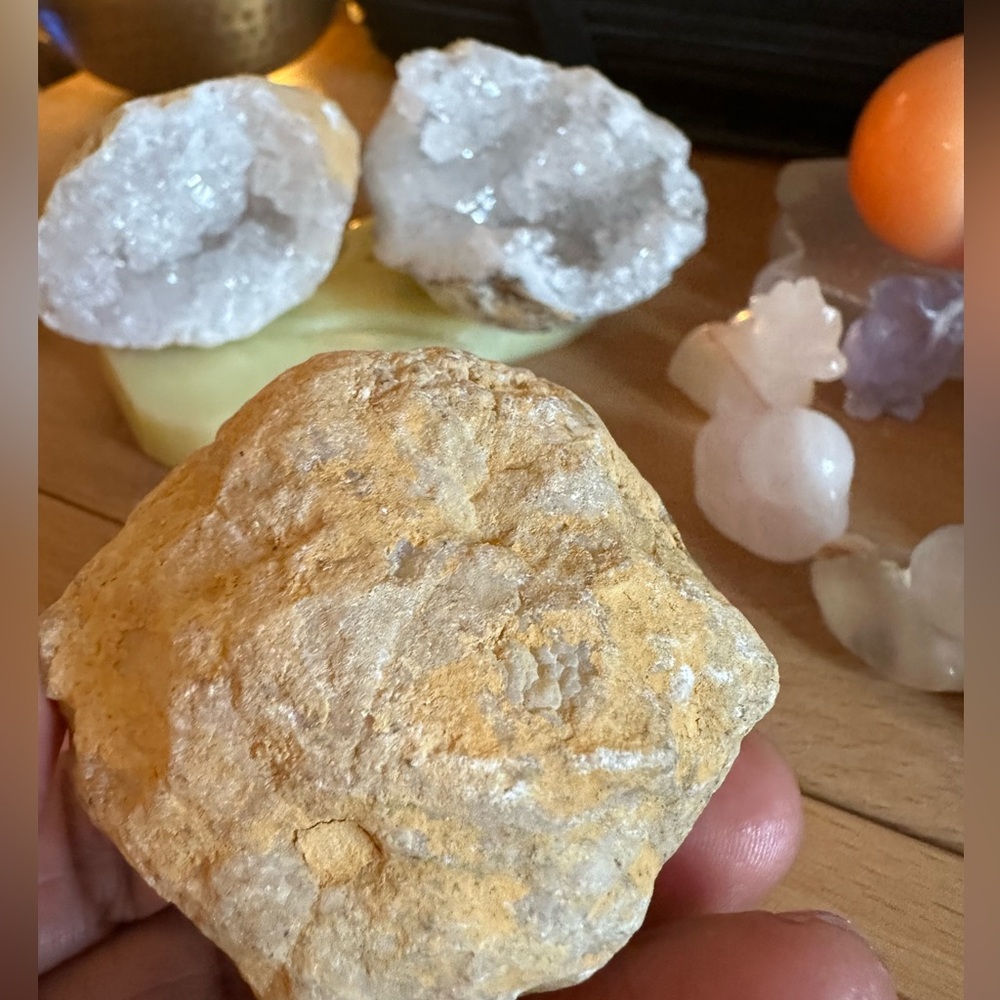 Crackable Quartz Crystal Geode Rock
